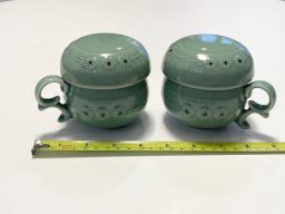 A Pair of Tea Cup with Strainer  Lid image 1