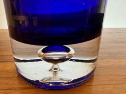 Beautiful Blue Glass Decanter image 2