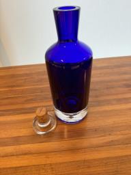 Beautiful Blue Glass Decanter image 4