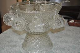 Glass Punch Bowl Set image 1