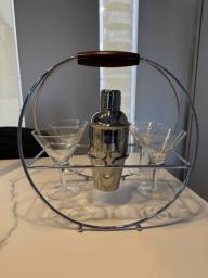 Pottery Barn Swank Round Cocktail Set image 1