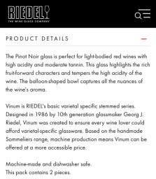 Riedel Vinum Pinot Noir burgundy Red image 4