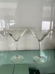 Set of two martini glasses image 2