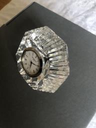 Waterford diamond paperweight clock image 1