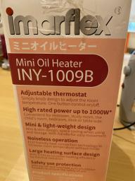 Almost new Imarflex Mini Oil Heater image 5