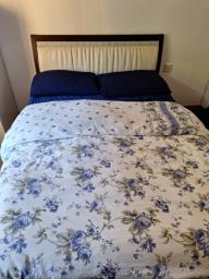 doube bed with back care mattress image 1