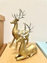 2 pcs Reindeer Decor 30cm and 22cm image 1