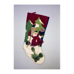 3d snowman in the Woods Stocking image 1