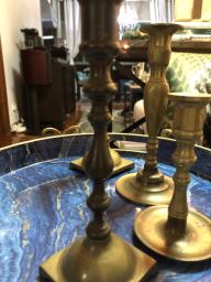 Brass candle holders - image 2