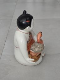 Chinese porcelain baby with goose image 5
