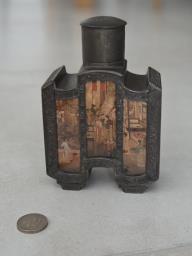Chinese Qing style pewter tea caddy image 2