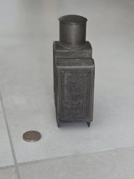 Chinese Qing style pewter tea caddy image 4