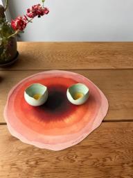 Etsy light green ceramic candle holders image 1