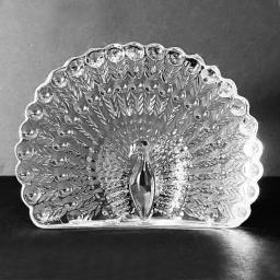 French Baccarat Peacock Crystal image 2