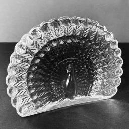 French Baccarat Peacock Crystal image 1