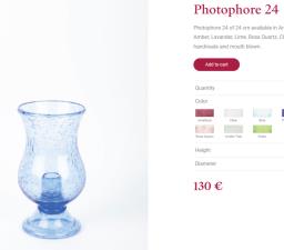 French La Verrerie de Biot Candle Holder image 3