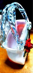 Glass Handbag purse Vase image 3