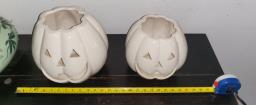 Halloween decoration pumpkin white head image 1