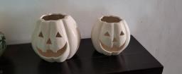 Halloween decoration pumpkin white head image 4