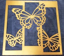 Metal Framed Butterfly Metal Wall Décor image 1