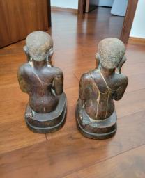 Pair of Bronze Burmese Monks - Pricedrop image 2
