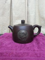 Purple clay Mao Zedong tea pot image 1