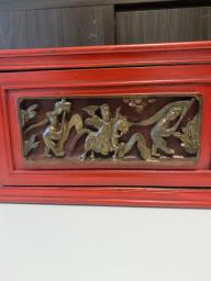 Retro wooden box handcrafted figures image 4
