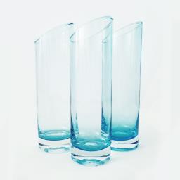 Three Italian Vintage Slanted Top Vase image 1