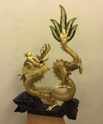 Traditional Golden metal Dragon figure image 4