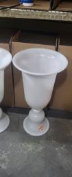 Vase Milk Glass Footed Vintage 68x 25cm image 1