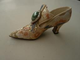 Victorian shoe ceramic and swarovski image 1