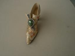 Victorian shoe ceramic and swarovski image 2