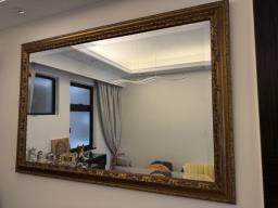 Wooden framed mirror image 1