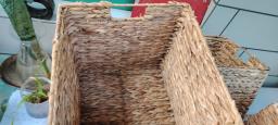 Woven storage basket with handles image 4
