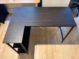 100x70cm Computer desk with shelves image 1