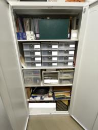 2-door White Iron Document Cabinet image 2