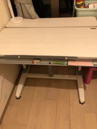 Adjustable study desk with chair image 2