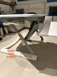 Computer table extendable height image 3