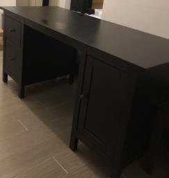 Ikea Study desk black image 3