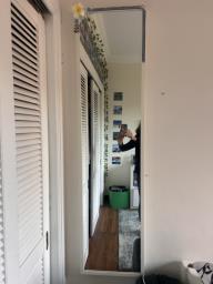 Indigo Glass Desk  Mirror image 3