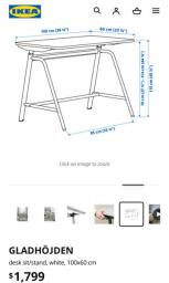 Manually adjustable desk sitstand image 2