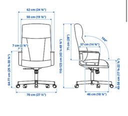 Moving Sale Ikea Millberget office chair image 3