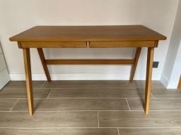Solid Wood Desk with 2 Drawers by Fuurn image 1