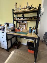 Study desk with book shelf  shelves image 1