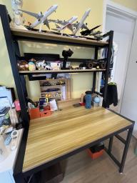 Study desk with book shelf  shelves image 2