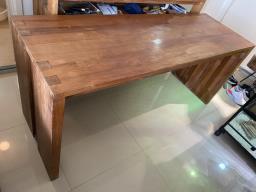 Tree solid teak desktable image 1