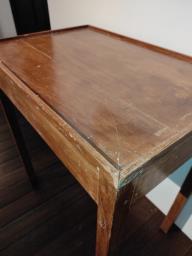 Vintage Real Wood School Desk image 1
