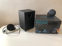 Logitech G560 Lightsync gaming speakers image 1