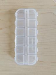 12-grid transparent storage box image 1