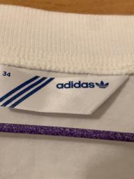 Adidas white elastic vest with silver image 4